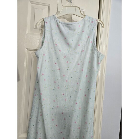Karen Neuburger M Sleeveless Floral Print Nightgown 55% Cotton 45% Polyester Lig - Picture 2 of 4